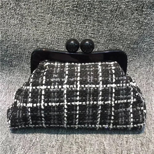 black quited Женская сумочка, сумка на плечо, вечерние клатчи на застежке, акриловая сумка через плечо на застежке-молнии и застежке, сумка на цепочке, вечерние, свадебные - Цвет: black quited