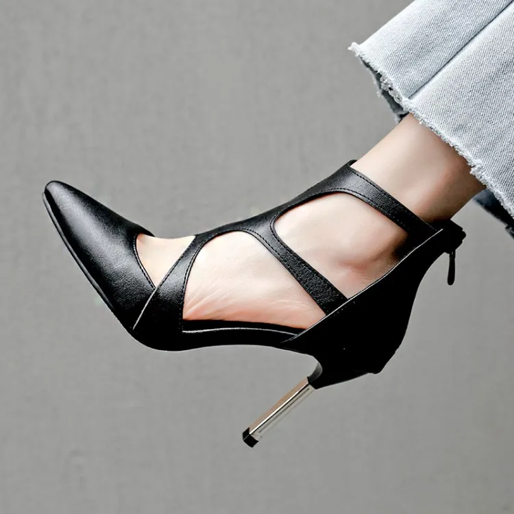 Big Size 11 12 13 14 15 16 17 high heels sandals women shoes woman summer ladies T-type strap-on slim-heeled | Обувь