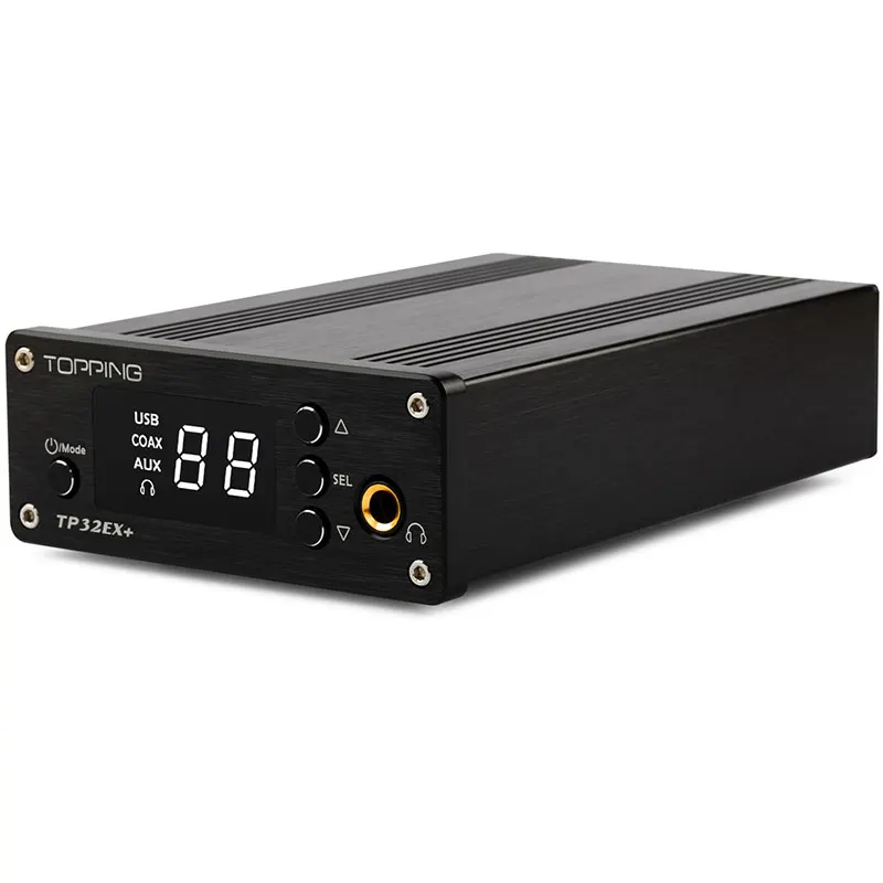 Усилители TOPPING TP32EX + Многофункциональный цифровой HiFi усилитель мощности аудио 75 Вт * 2 с коаксиальным USB DAC