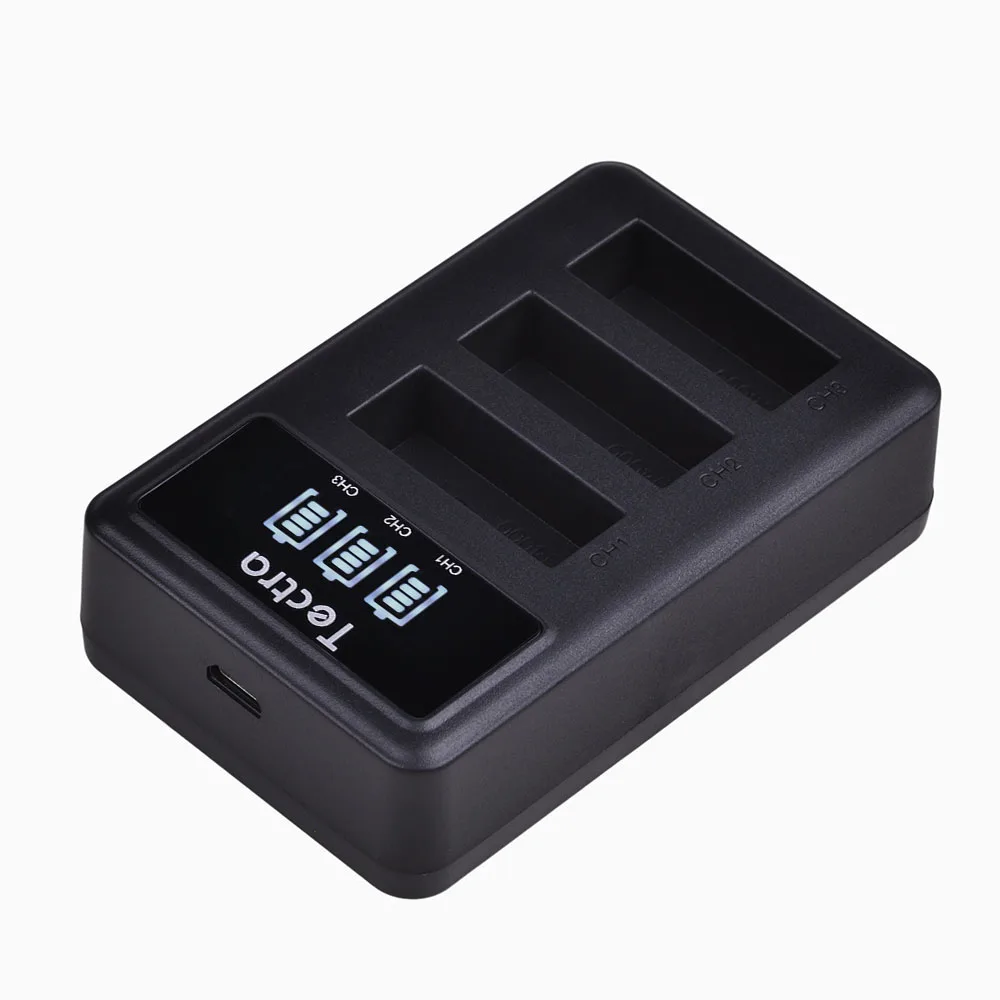 3 шт. Аккумулятор для камеры PG1050 + LED слота USB зарядное устройство спортивной экшн