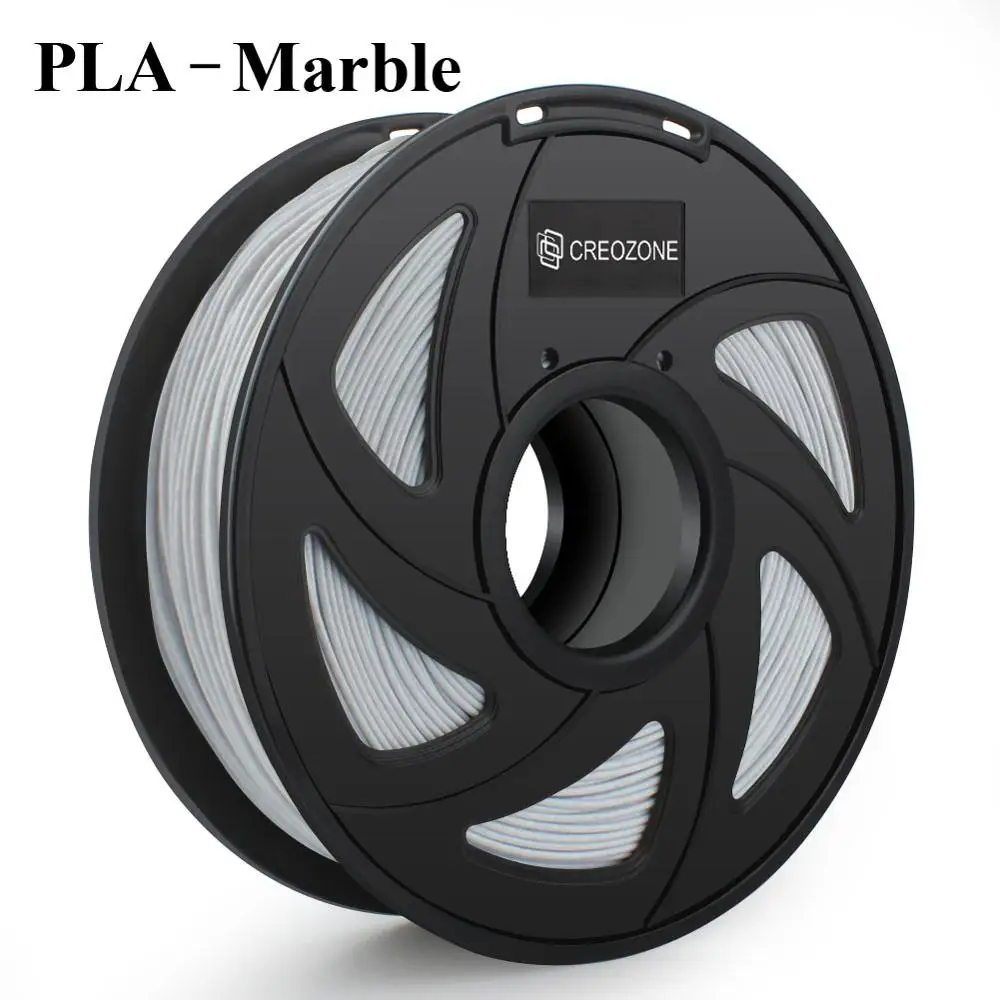 Marble-PLA Нить для 3d принтера CREOZONE 1,75 мм 1 кг PLA ABS Нейлон Дерево TPU PETG Carbon ASA PP PC 3D пластиковая печатная нить из России - Цвет: Marble-PLA