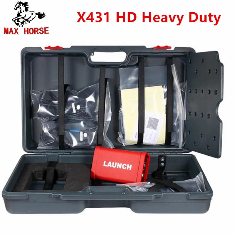 2018 Запуск X431 HD Heavy Duty специально для 24 V грузовик работать с 10 ''дюймов + X-431 PRO3 PAD