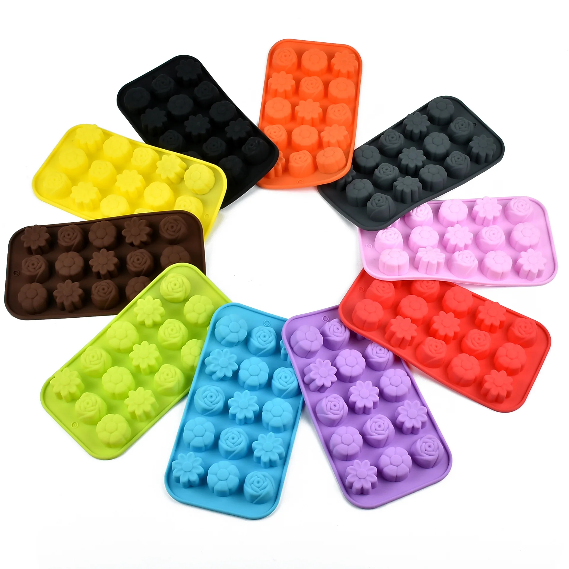 15 решеток силиконовая форма для торта ручная работа мыла желе шоколада инструмент выпечки|chocolate tools|cake baking