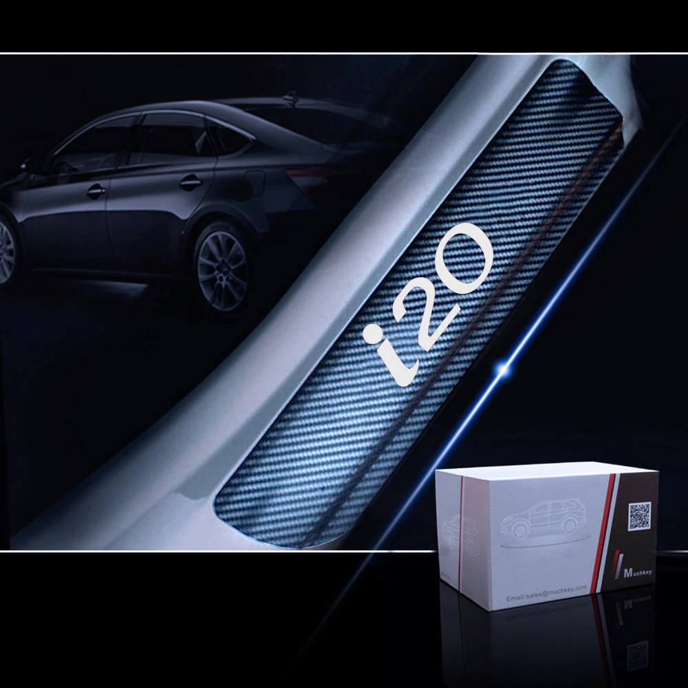 Защитная Накладка на порог двери автомобиля наклейки для Hyundai I20 4D виниловая