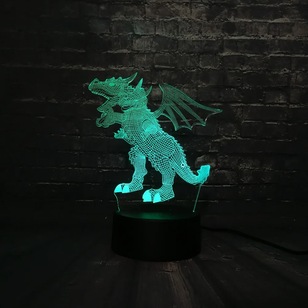 Новинка Акриловый 3D животное Лава Динозавр Парк Юрского периода бумажный Дракон