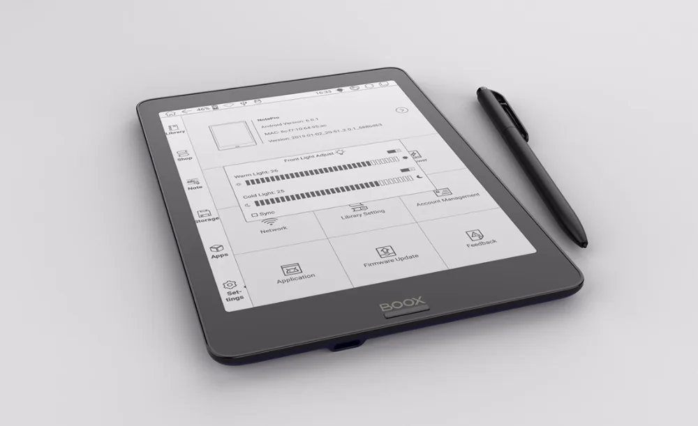 BOOX NOVA PRO eBook Reader первый Универсальный читатель 2G/32G содержит двойной сенсорный и передний светильник с плоским экраном для чтения электронных книг+ чехол