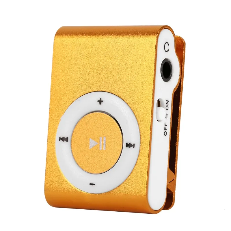 Портативный MP3 плеер Мини Клип Водонепроницаемый Спортивный музыкальный плейер
