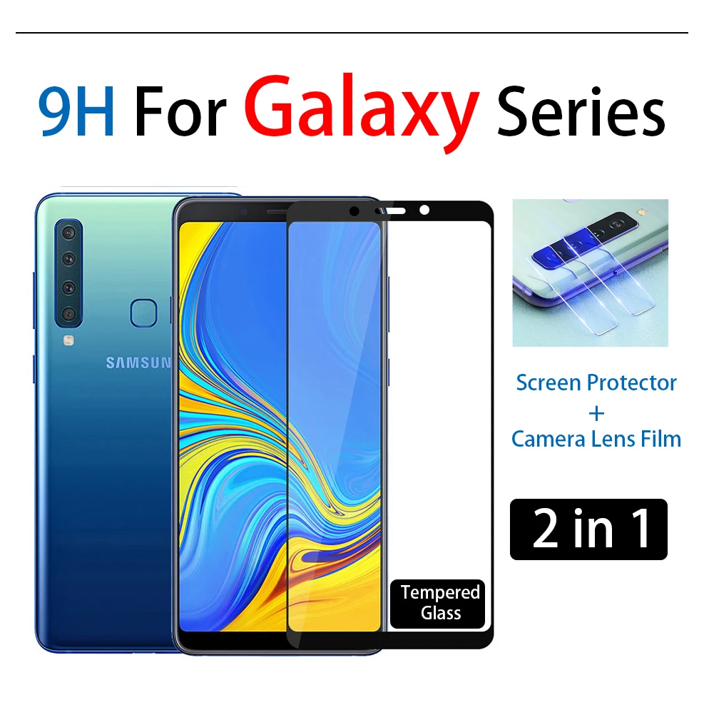 9 H протектор экрана из закаленного стекла для samsung Galaxy A9 2018 Защитная пленка камеры