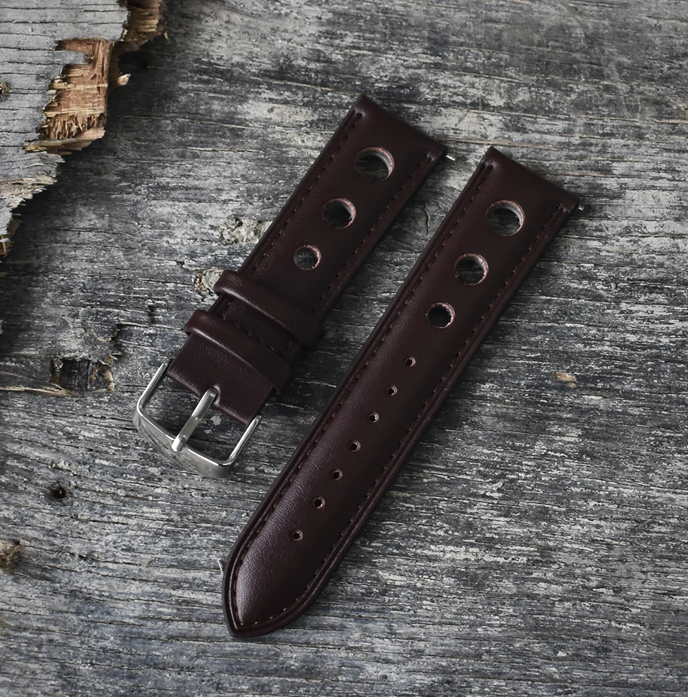 High Quality Original Leather Handmade Wrist Watch Band Strap Belt Stainless Clasp For Men Women Watchband 18 20 22 24 mm KZ3H04