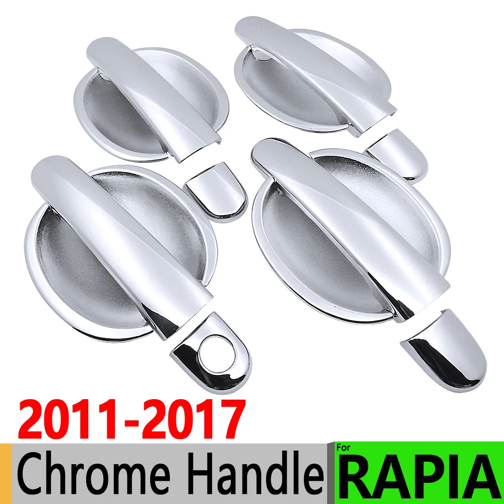 Для Skoda Rapid 2011-2017 Роскошные хромированные наружные дверные ручки чехлы для