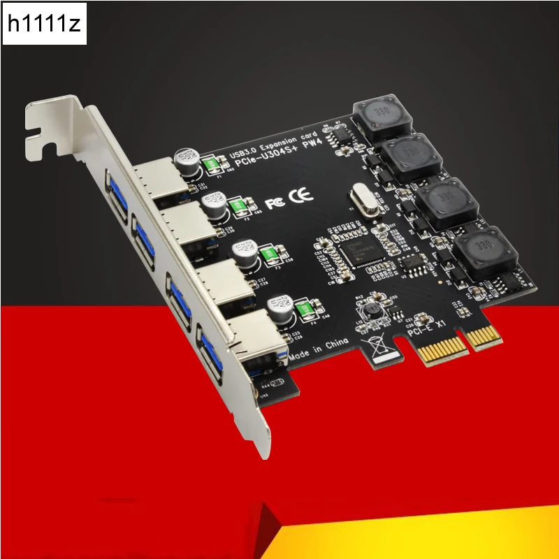 Суперскоростная Плата расширения PCI E Express с 4 портами s USB 3 0 5 Гбит/с контроллер для