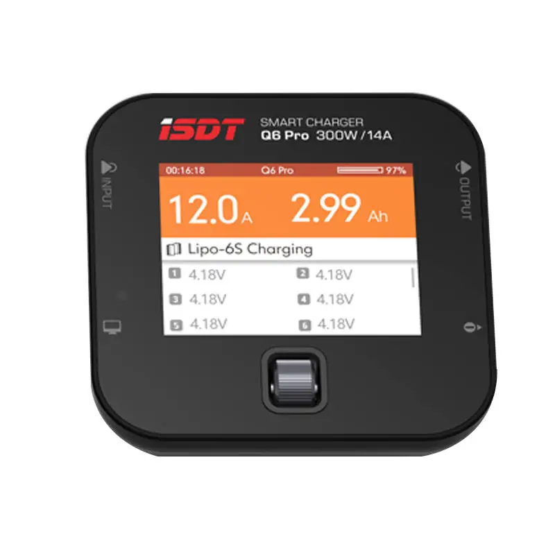 ISDT Q6 Pro BattGo / Lite 300 Вт 14A карманное умное Цифровое зарядное устройство для Lipo
