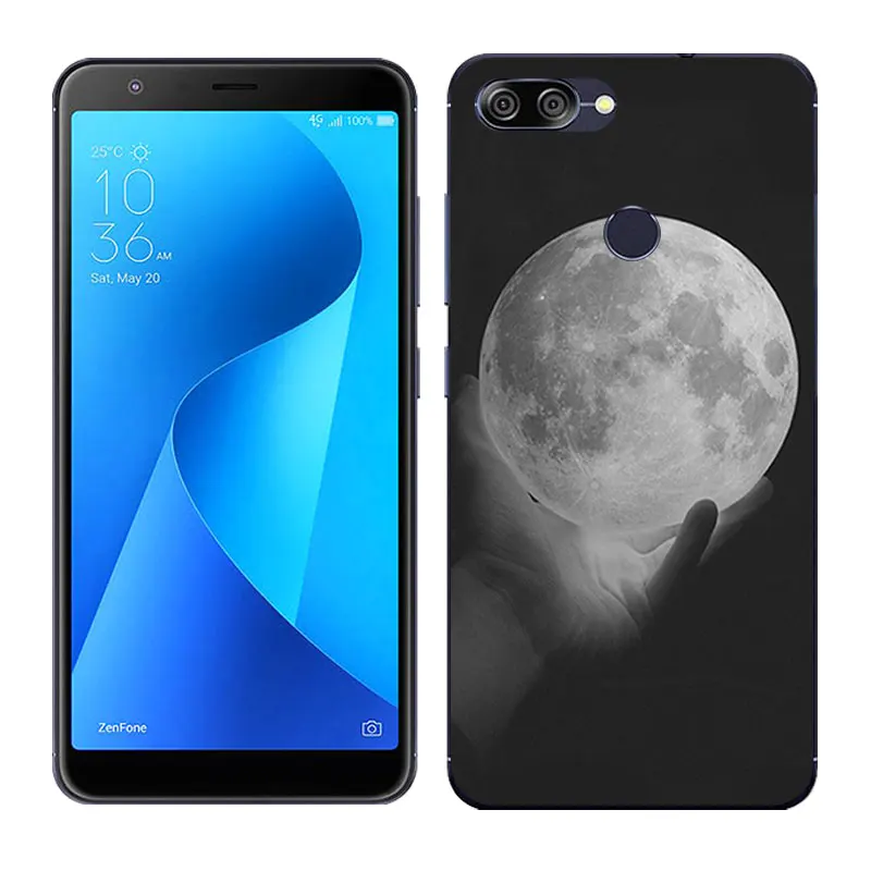 03 Для Asus Zenfone Max Plus M1 силиконовый чехол Land Луна роспись мягкий чехол для задней панели телефона для Asus Zenfone Max Plus M1 ZB570TL X018D - Цвет: 03