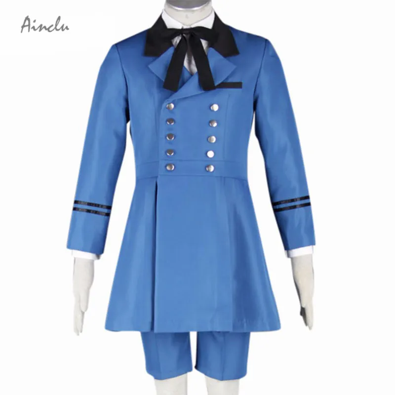 Ainclu Черный Дворецкий Ciel Phantomhive Аниме Костюм Emboitement Sebasti Kuroshitsuji аристократ Косплей