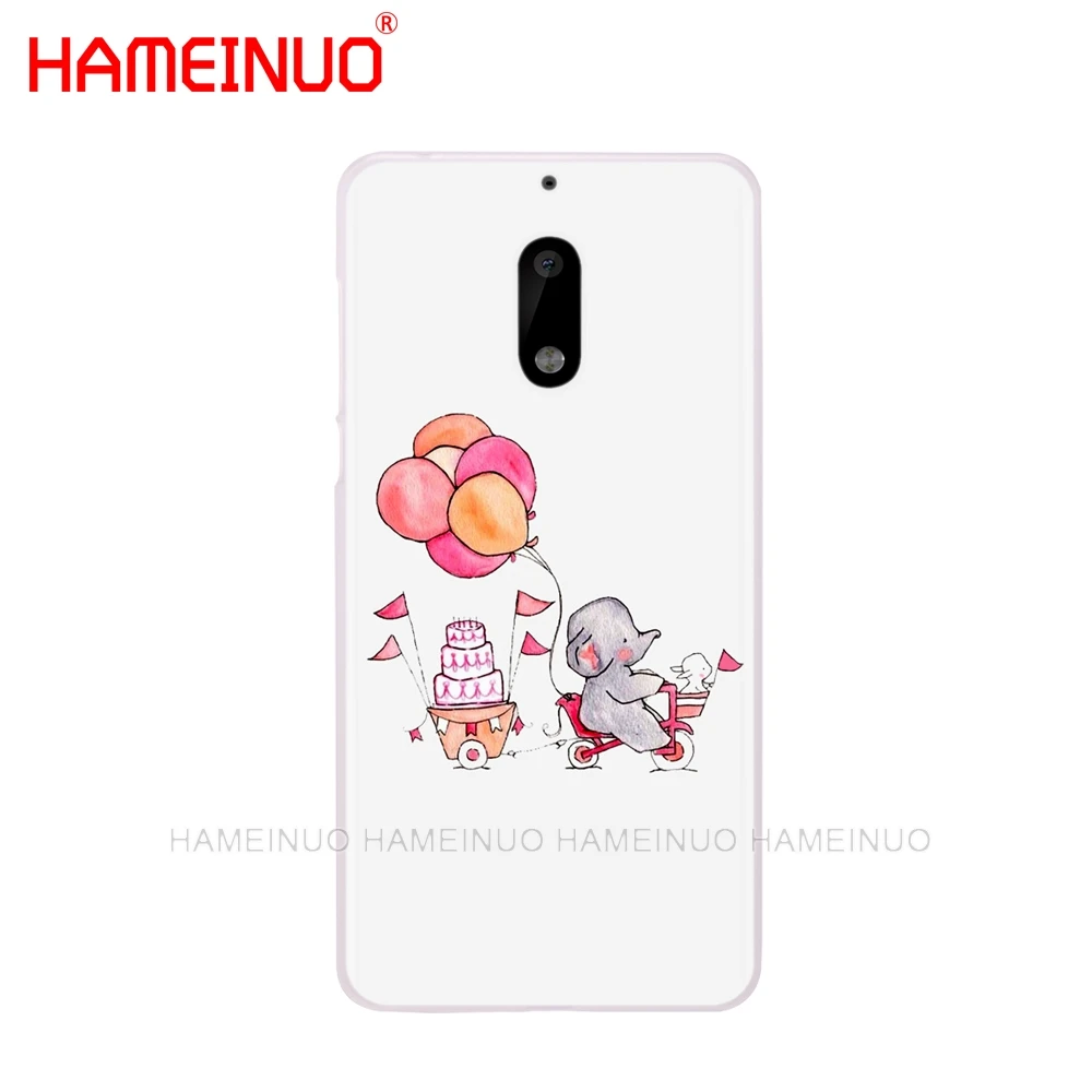 HAMEINUO мультфильм милый слон и Кролик чехол для телефона Nokia 9 8 7 6 5 3 Lumia 640 640XL