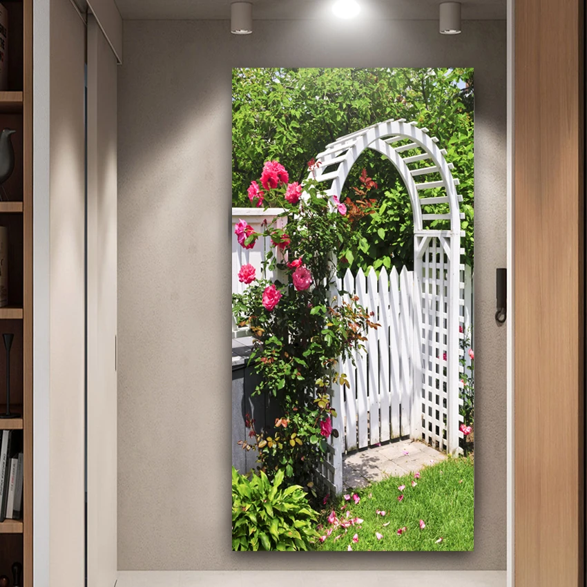 

Canvas garden paintings flower prints and living room posters hd home decor TZ056