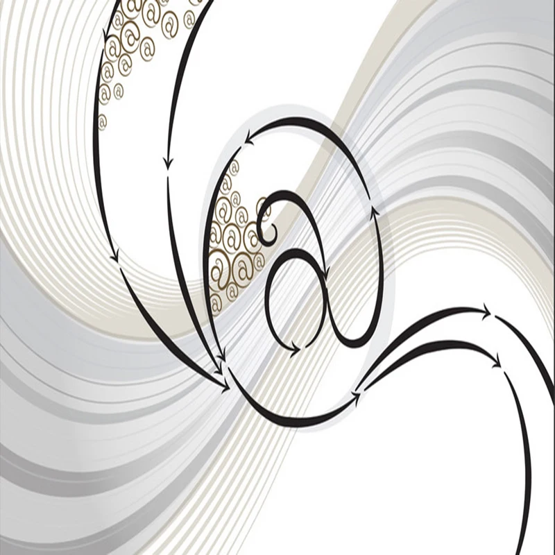 Фотообои в современном абстрактном художественном стиле роспись Гостиная