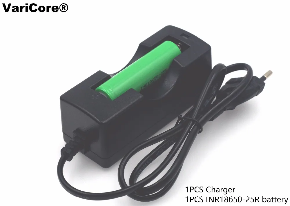 1 шт. Новый INR18650 25R 3 7 V 2500 mAh литий ионная аккумуляторная батарея + 18650 зарядное