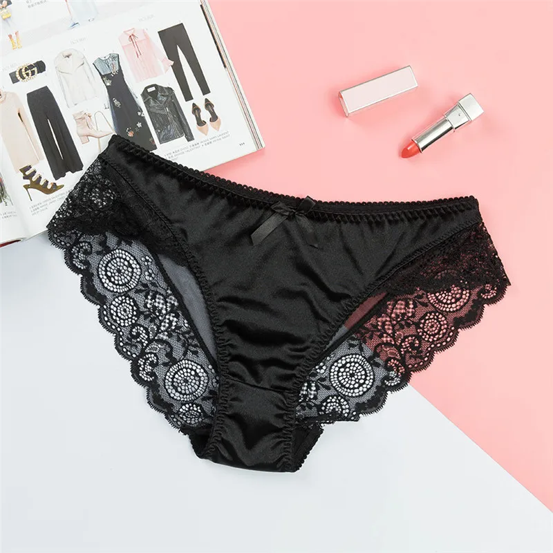WP183 black Новое поступление, женское нижнее белье, сексуальные кружевные женские трусики, трусики вязаные крючком, женское нижнее белье, женские штаны, нижнее белье с вышивкой - Цвет: WP183 black