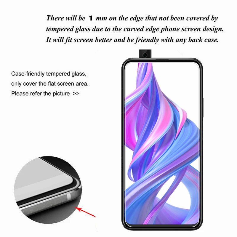 Protector de pantalla para Huawei Honor 9X vidrio 9H dureza vidrio templado para Huawei Honor 9X tel&eacute;fono vidrio Honor 9X pel&iacute;cula protectora-1