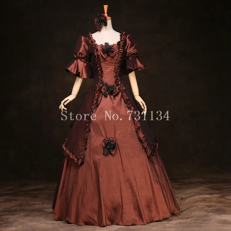 Платье в стиле викторианской эпохи Марии-Антуанетты костюм средневекового