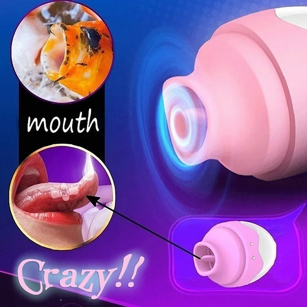 Электрический сосание вибратор с usb-зарядкой силикон язычком лизать клитор