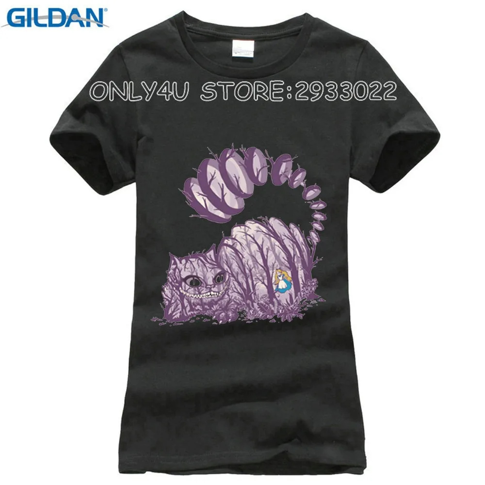 Футболка Большой Фиолетовый зуб призрак Чеширский новые потому что дизайн кошка