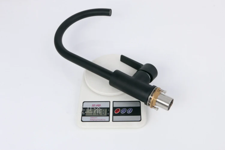 Бортике одной ручкой Поворотный носик матовый Гранит черная или белая краска