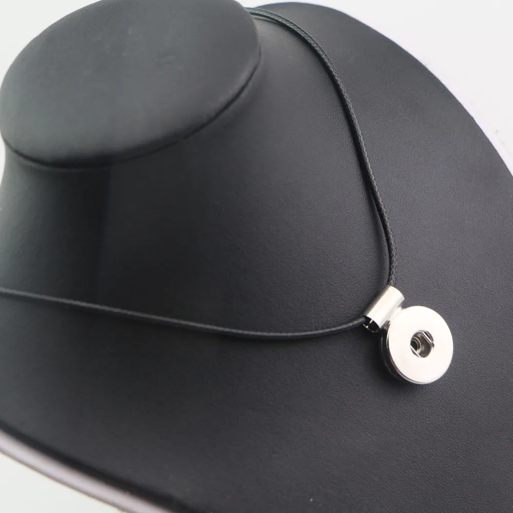 1 шт. массивное Ожерелье сделай сам стразы Черная веревка из искусственной кожи 18