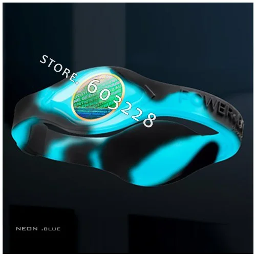 NEON SWIRL Power Silicone Energy Band Bracelets 50pcs |