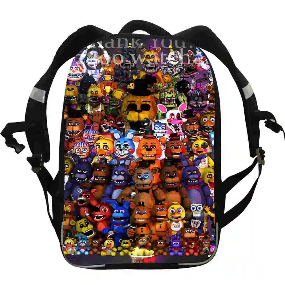 Рюкзаки FNAF аниме рюкзаки с животными автомобилем гепардом UT Фредди ранцы для
