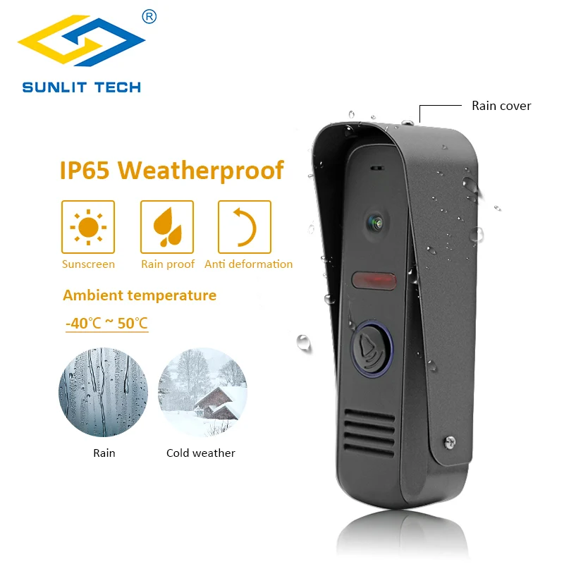 New 7 inch Video Intercom Home Door Phone Wired Doorbell Camera Monitor Outdoor Entry Access System Security | Безопасность и