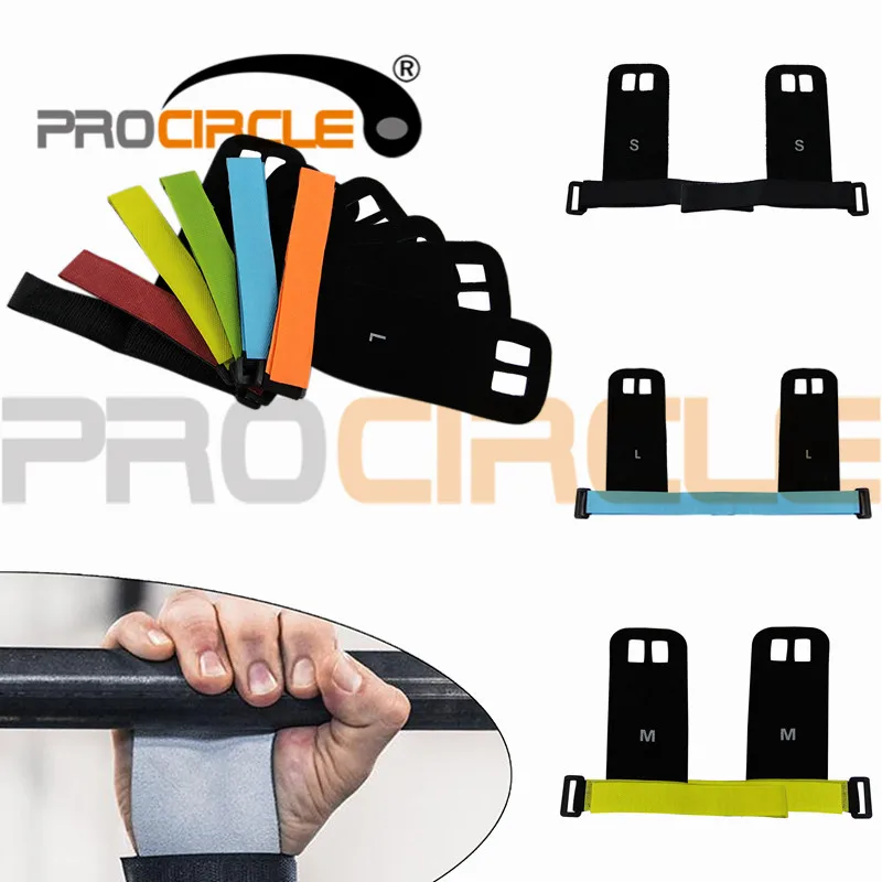 Ручки ProCircle кожаные для поддержки запястья защитные накладки на ладони тяжелой