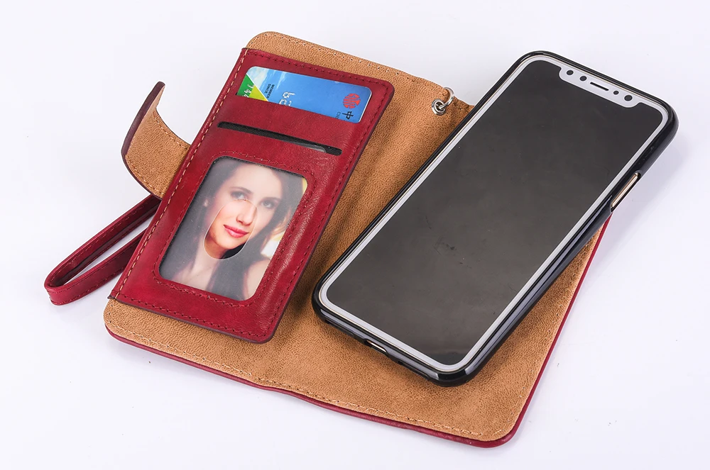 Кожаный чехол-кошелек на молнии для iPhone 11 11 Pro Max, магнитный чехол-книжка для iPhone Xs Max XR X 8 7 6 6S Plus, чехол с ремешком