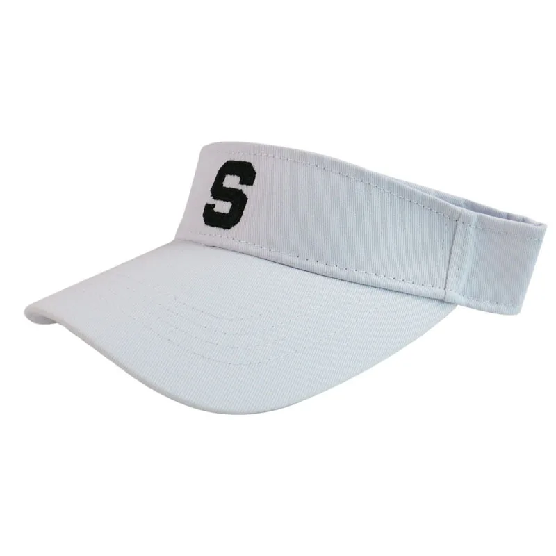 Регулируемая вышивка буквы S хлопок козырек шапки Мужчины Женщины Летние