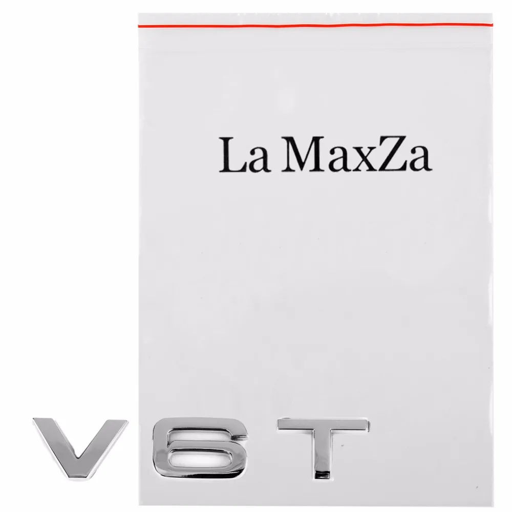 Chrome V6T герба Знак подходит для Audi A1 A3 A4 A5 A6 A7 Q3 Q5 Q7 S6 S7 S8 S4 SQ5|emblem badge|chrome emblemaudi s8 emblem |