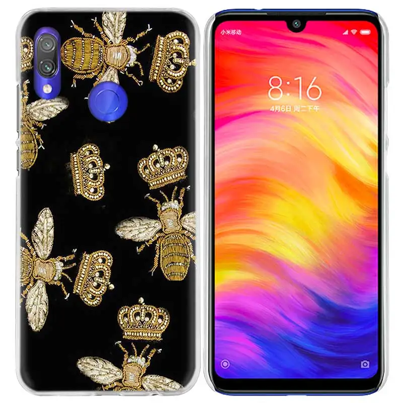03 Чехол с Пчелой золотым медом для Xiao mi Red mi Go Note 7 6 6A Pro S2 5 5A 4X mi A1 A2 9 mi x 3 5G 8 lite Play F1 жесткий чехол для телефона - Цвет: 03
