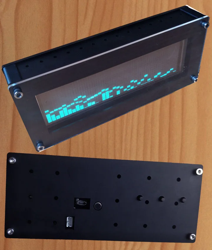 Wi Fi VFD музыкальный спектральный дисплей анализатор MP3 ПК усилитель аудио