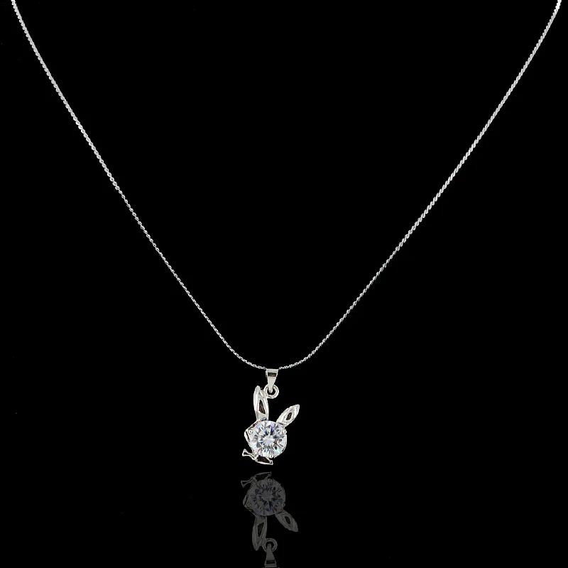 Женское светильник жерелье с подвеской в виде кролика искусственным жемчугом |