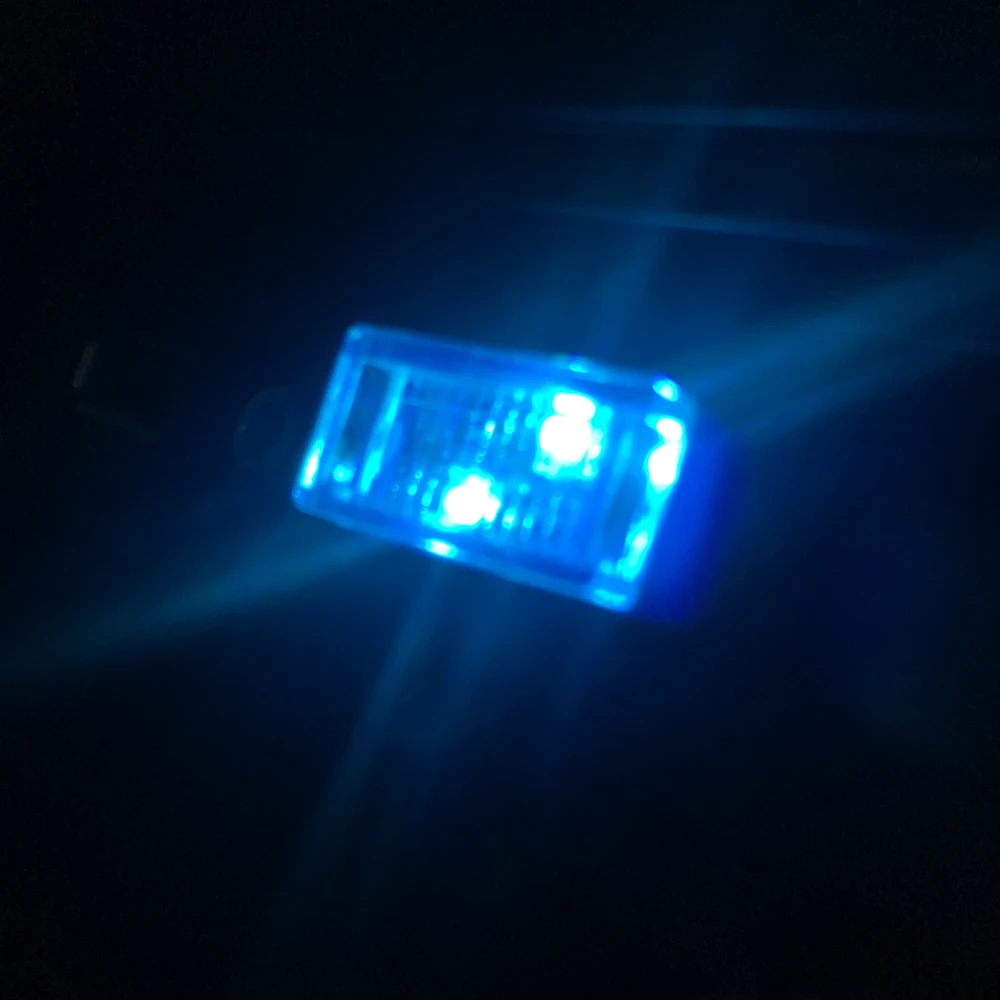 10 шт./компл. Автомобильный USB светодиодный атмосферный свет авто ПК декоративные