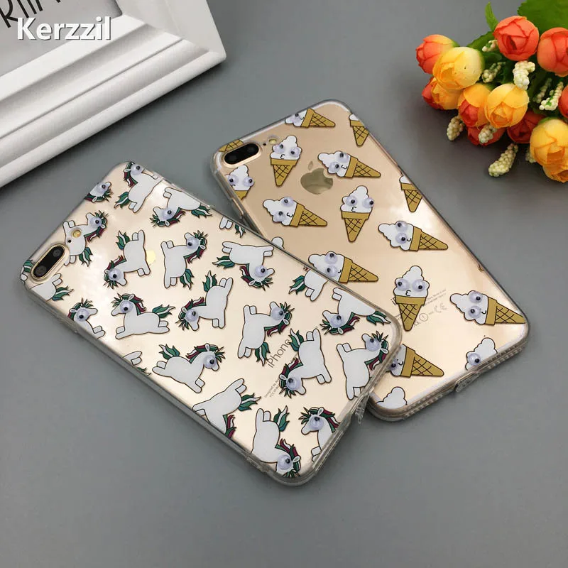 Для iphone7 7 plus 3D милый мультфильм двигаться ГЛАЗ большой рот пончик кактус попкорн
