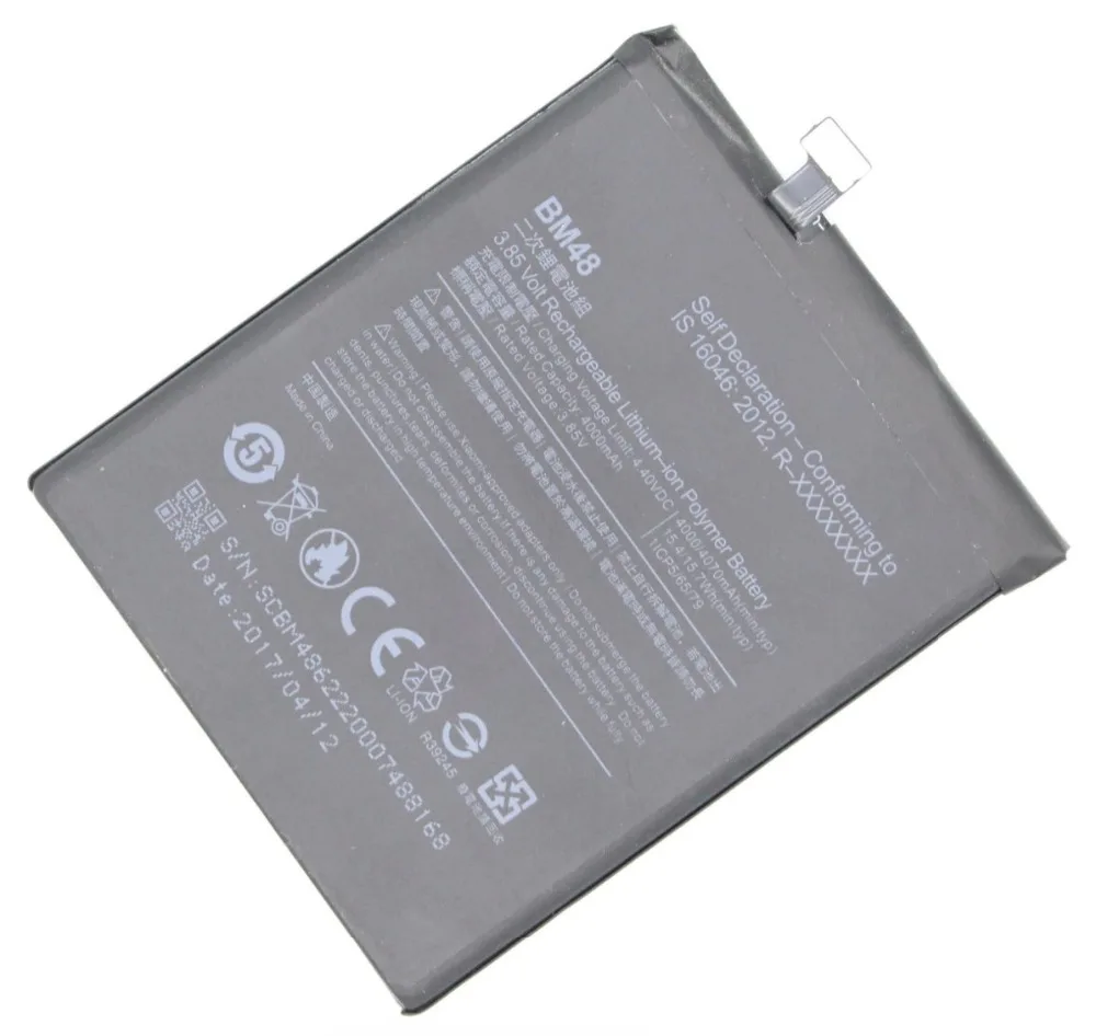 Ciszean 5 шт. 3 85 В 4000 мАч Втч BM48 BM 48 Сменный аккумулятор для Xiaomi Mi Note 2|battery for|xiaomi 4000mah4000mah
