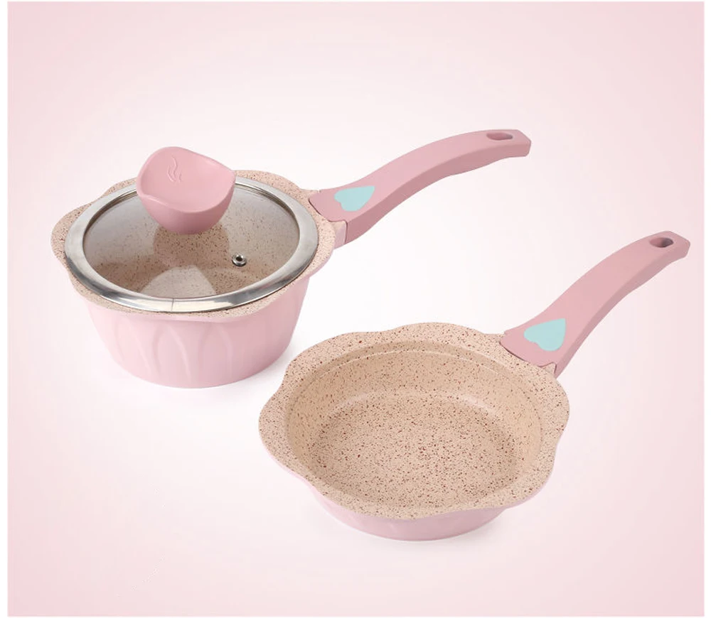 

Milk pot Baby soup pot food supplement pot non-stick pan Kitchen Cookware Medical stone Children noodle pan omelette stewpot