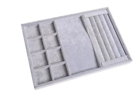Multi-purpose box Шкатулка для ювелирных изделий, органайзер для хранения серых сережек, колец, браслетов, ожерелий, брошек, шкатулка, свадебное украшение - Цвет: Multi-purpose box