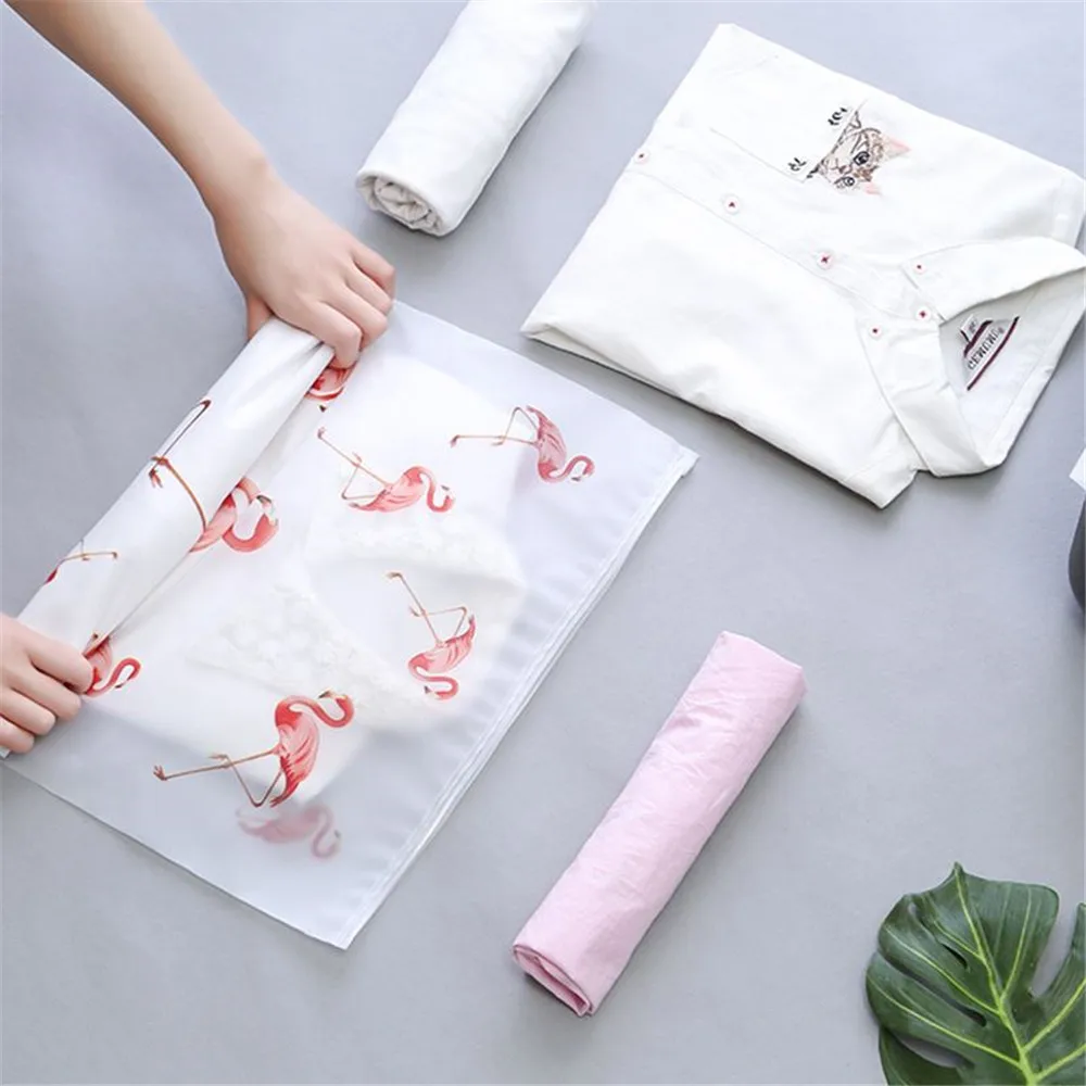 Прозрачный косметический чехол на молнии с фламинго сумка для хранения