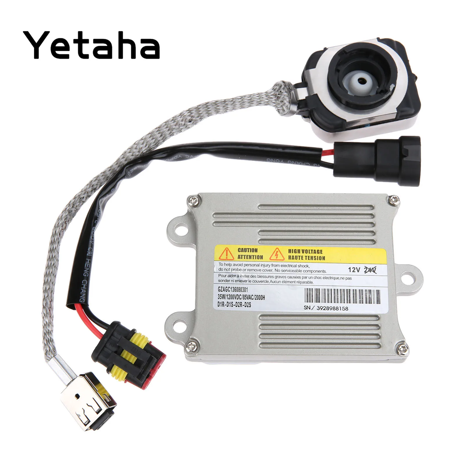 Yetaha D2S D4S ксенон HID балласт для фар регулятор воспламенителя с кабелем питания