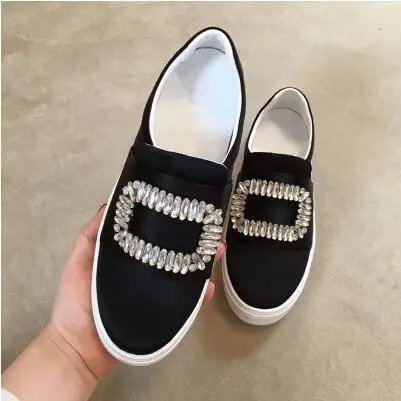 Черный Новинка года; женские лоферы; женская обувь; scarpe donna sapatos mulher; роскошная дизайнерская обувь для женщин - Цвет: Черный