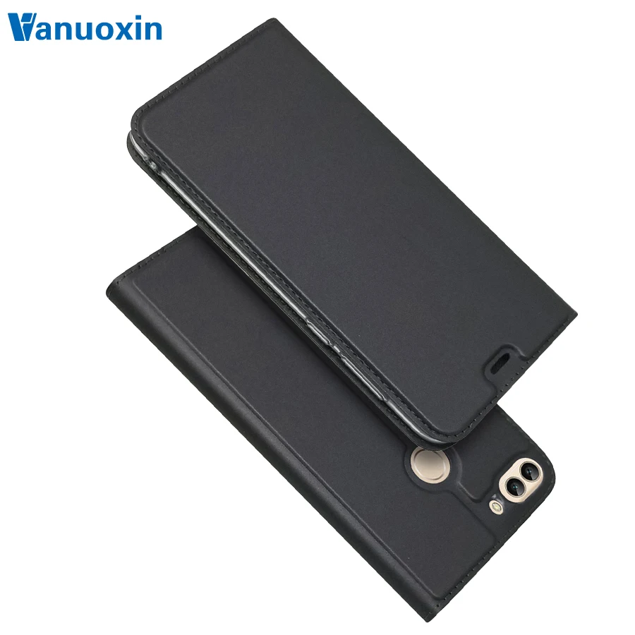 P smart Кожаный чехол на huawei наслаждаться 7 s чехол СПС Fundas huawei P smart Case Coque Магнитная Флип Бумажник Обложка телефон случаях