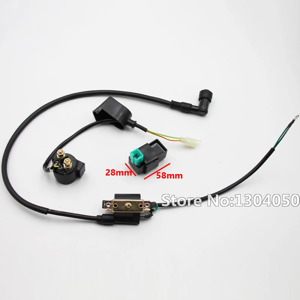 Катушка зажигания + электромагнитное реле CDI 50cc 70cc 90 110cc |