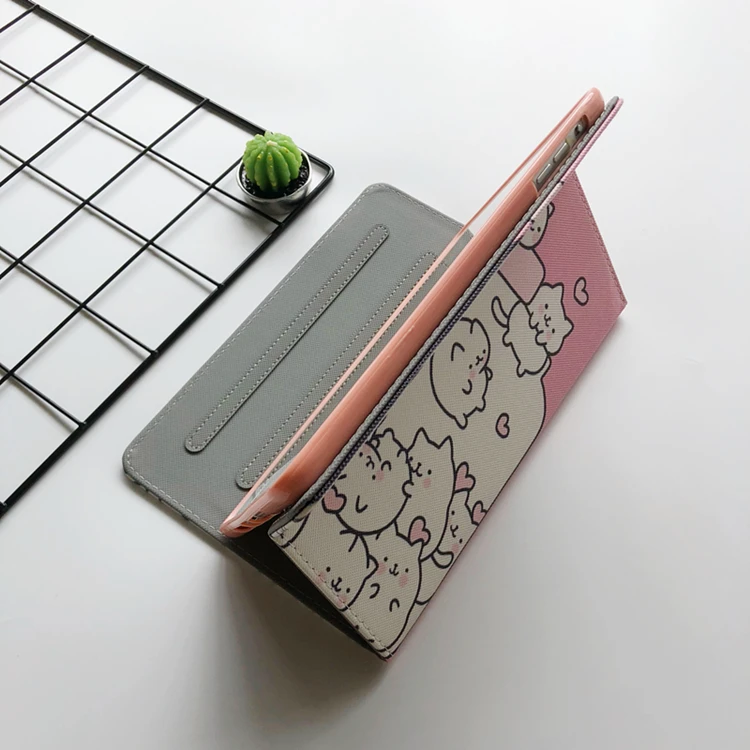 Kawayi подарок на год кота чехол Обложка для ipad 9,7 Pro air2 Мягкая обложка для ipad Air1 Чехол ipad mini 1/2/3/4, ipad Стенд